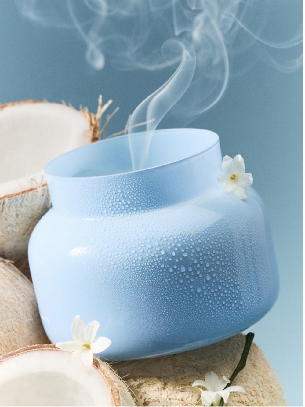Anthropologie Capri Blue Volcano Nautical Rope Glass Candle NWT - Picture 2 of 7